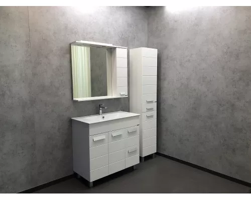 Заказать Тумба с раковиной Comforty Модена М-90 00-00001644 Белая матовая в магазине сантехники Santeh-Crystal.ru
