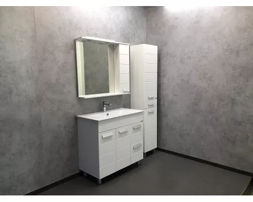 Заказать Тумба с раковиной Comforty Модена М-90 00-00001644 Белая матовая в магазине сантехники Santeh-Crystal.ru