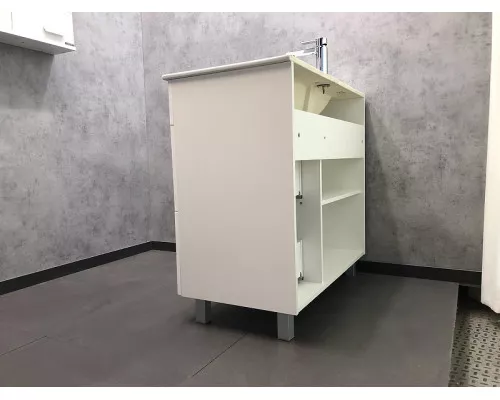 Заказать Тумба с раковиной Comforty Модена М-90 00-00001644 Белая матовая в магазине сантехники Santeh-Crystal.ru