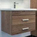 Тумба с раковиной Comforty Никосия 70П 00-00008855 подвесная Дуб темный