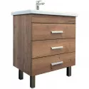 Тумба с раковиной Comforty Никосия 70H 00-00008854 Дуб темный