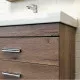 Купить Тумба с раковиной Comforty Никосия 80П 00-00008856 подвесная Дуб темный в магазине сантехники Santeh-Crystal.ru