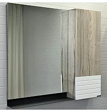 Зеркальный шкаф Comforty Страсбург 90 00-00006573 Дуб дымчатый