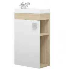 Тумба под раковину Corozo Комо 40 SD-00000352 подвесная Сонома Белая