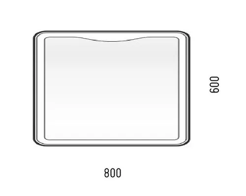 Купить Зеркало Corozo Орли 80 SD-00000920 с подсветкой с сенсорным выключателем в магазине сантехники Santeh-Crystal.ru