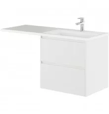 Тумба с раковиной Creto Cafor 130 R 19-W130R подвесная Белый глянец