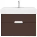 Тумба под раковину Creto Malibu 80 7-1078C подвесная Chocolate Тумба под раковину Creto Malibu 80 7-1078C подвесная Chocolate