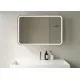 Купить Зеркальный шкаф Creto Rainfall 90 22-900600WH с подсветкой Белый в магазине сантехники Santeh-Crystal.ru