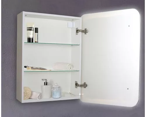 Заказать Зеркальный шкаф Creto Zoe 60 16-602800Z с подсветкой Белый в магазине сантехники Santeh-Crystal.ru