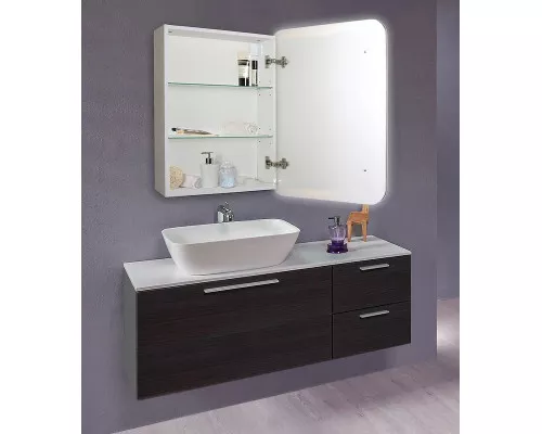 Заказать Зеркальный шкаф Creto Zoe 60 16-602800Z с подсветкой Белый в магазине сантехники Santeh-Crystal.ru