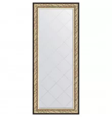 Зеркало Evoform Exclusive-G Floor 205х85 BY 6333 с гравировкой в багетной раме - Барокко золото 106 мм