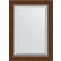Зеркало Evoform Exclusive 72х52 BY 1127 с фацетом в багетной раме - Орех 65 мм Зеркало Evoform Exclusive 72х52 BY 1127 с фацетом в багетной раме - Орех 65 мм