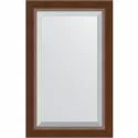 Зеркало Evoform Exclusive 82х52 BY 1137 с фацетом в багетной раме - Орех 65 мм Зеркало Evoform Exclusive 82х52 BY 1137 с фацетом в багетной раме - Орех 65 мм