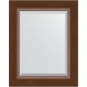 Зеркало Evoform Exclusive 52х42 BY 1359 с фацетом в багетной раме - Орех 65 мм Зеркало Evoform Exclusive 52х42 BY 1359 с фацетом в багетной раме - Орех 65 мм