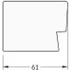 Приобрести Зеркало Evoform Exclusive 141х56 BY 1169 с фацетом в багетной раме - Алюминий 61 мм в магазине сантехники Santeh-Crystal.ru