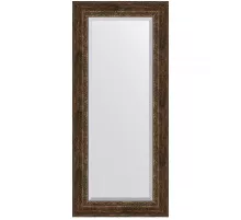 Зеркало Evoform Exclusive 162х72 BY 3586 с фацетом в багетной раме - Состаренное дерево с орнаментом 120 мм