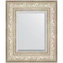 Зеркало Evoform Exclusive 60х50 BY 3374 с фацетом в багетной раме - Виньетка серебро 109 мм Зеркало Evoform Exclusive 60х50 BY 3374 с фацетом в багетной раме - Виньетка серебро 109 мм