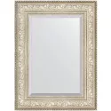 Зеркало Evoform Exclusive 80х60 BY 3400 с фацетом в багетной раме - Виньетка серебро 109 мм Зеркало Evoform Exclusive 80х60 BY 3400 с фацетом в багетной раме - Виньетка серебро 109 мм