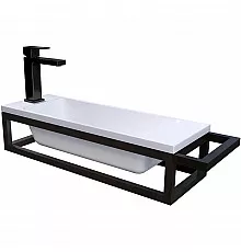 Консоль для раковины Grossman Метрис 50 R 105002 Черный