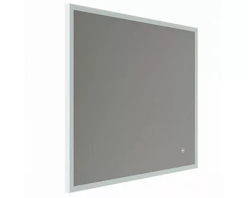 Купить Зеркало Iddis Brick 80 с подсветкой Белый матовый в магазине сантехники Santeh-Crystal.ru