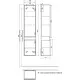 Купить Шкаф пенал Iddis Esper 35 ESP35W0i97 подвесной Белый в магазине сантехники Santeh-Crystal.ru