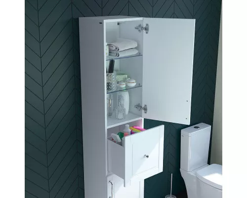 Приобрести Шкаф пенал Iddis Oxford 36 OXF36W0i97 Белый в магазине сантехники Santeh-Crystal.ru