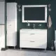 Приобрести Зеркало Iddis Oxford 100 ЗЛП112 с подсветкой Белое в магазине сантехники Santeh-Crystal.ru