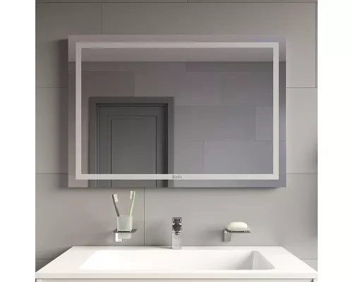 Заказать Зеркало Iddis Zodiac 80 ZOD80T0i98 с подсветкой с подогревом Белое в магазине сантехники Santeh-Crystal.ru