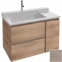 Тумба под раковину Jacob Delafon Soprano 96 EB1331-E10 подвесная Квебекский дуб Тумба под раковину Jacob Delafon Soprano 96 EB1331-E10 подвесная Квебекский дуб