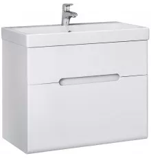 Тумба под раковину Jorno Moduo Slim 60 Mod.01.60/P/W подвесная Белый глянец