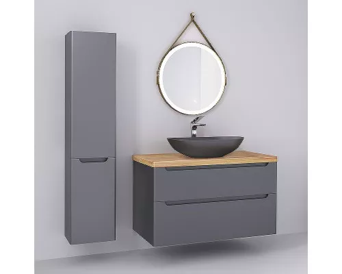 Купить Зеркало Jorno Wood 50 Wood.02.50/ТК с подсветкой с бесконтактным выключателем в магазине сантехники Santeh-Crystal.ru