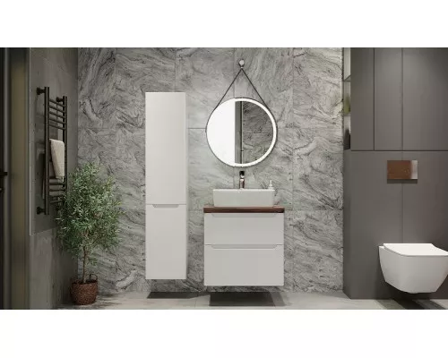 Купить Зеркало Jorno Wood 50 Wood.02.50/ТК с подсветкой с бесконтактным выключателем в магазине сантехники Santeh-Crystal.ru