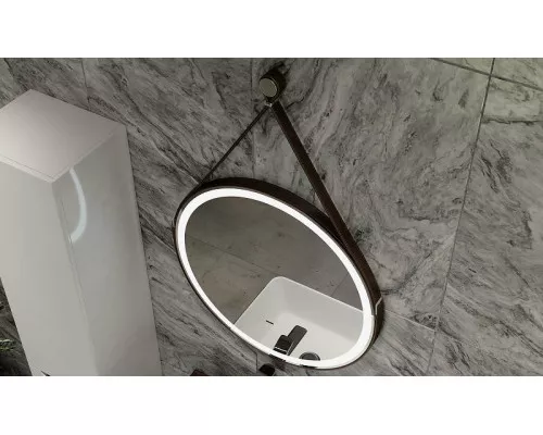 Купить Зеркало Jorno Wood 50 Wood.02.50/ТК с подсветкой с бесконтактным выключателем в магазине сантехники Santeh-Crystal.ru