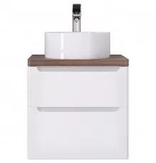 Тумба под раковину Jorno Wood 60 wood.01.60/P/W подвесная Белая