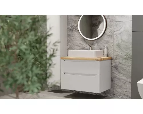 Купить Тумба под раковину Jorno Wood 100 wood.01.100/P/W подвесная Белая в магазине сантехники Santeh-Crystal.ru