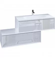 Тумба под раковину Marka One Milacco 100П У72787 подвесная Pure White