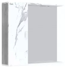 Зеркало со шкафом Onika Марбл 75.00 У 207524 Мрамор Камень бетонный