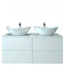 Тумба под раковину Orange Otto Ot-130TuMDF подвесная Белый глянцевый