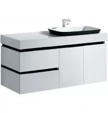Тумба с раковиной Orans BC-6019-1200R 120 601912R подвесная Белая Черная