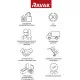 Заказать Зеркало Ravak Formy 120 X000001045 Белое в магазине сантехники Santeh-Crystal.ru