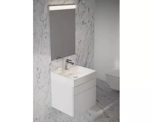 Приобрести Зеркало Ravak Natural 50 X000001056 с подсветкой Белое в магазине сантехники Santeh-Crystal.ru