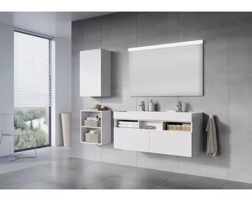 Приобрести Зеркало Ravak Natural 50 X000001056 с подсветкой Белое в магазине сантехники Santeh-Crystal.ru