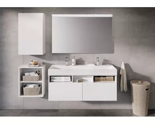 Приобрести Зеркало Ravak Natural 50 X000001056 с подсветкой Белое в магазине сантехники Santeh-Crystal.ru