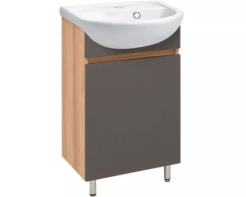 Купить Тумба под раковину Runo Лада 40 00-00001195 Графит в магазине сантехники Santeh-Crystal.ru