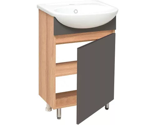 Купить Тумба под раковину Runo Лада 40 00-00001195 Графит в магазине сантехники Santeh-Crystal.ru