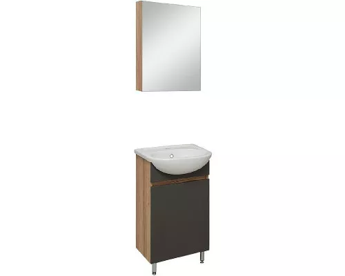 Купить Тумба под раковину Runo Лада 40 00-00001195 Графит в магазине сантехники Santeh-Crystal.ru