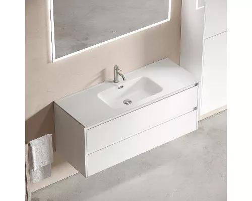 Тумба под раковину Sancos Libra 120 LB120-1W подвесная Белый глянец