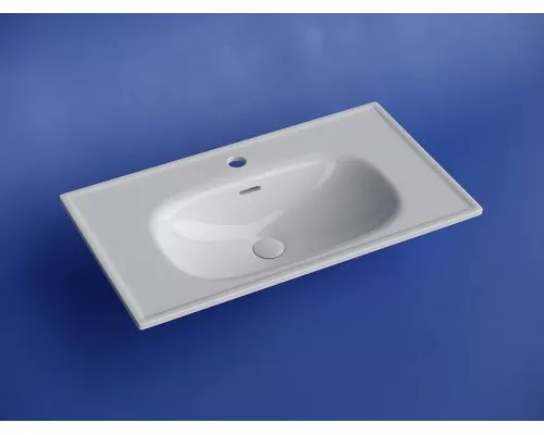 Тумба с раковиной Sancos Code 80 CD80GP+Ceramicanova Sabo 80 CN13002 подвесная цвет Серая платина