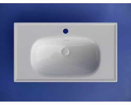 Тумба с раковиной Sancos Code 80 CD80GP+Ceramicanova Sabo 80 CN13002 подвесная цвет Серая платина