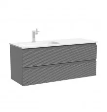 Тумба под раковину Sancos Folk 120 L FL120LES подвесная цвет Ergraut soft